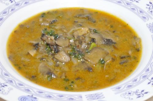 Jak uvařit houbová červená polévka z krkonoš ? Snadné recept, připravený za 30 - 45 minut